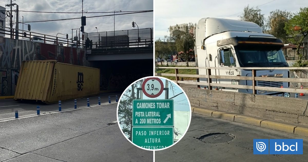 Duró una semana abierto: cierran paso bajo nivel de San Miguel tras nuevo accidente con camión