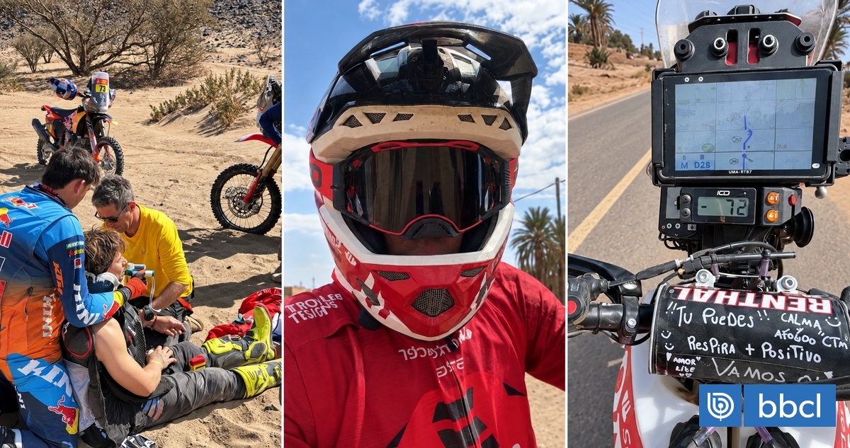 Con mensaje especial en moto: la emotiva vuelta de Ruy Barbosa al rally tras grave accidente en Dakar