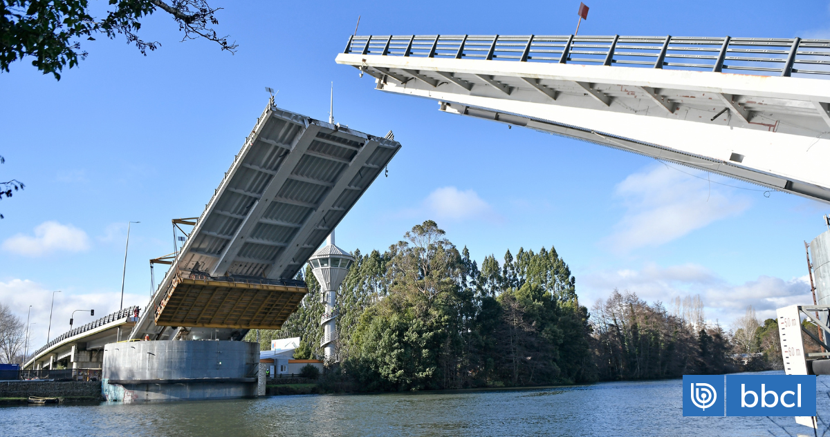 Un 90% de avance lleva proyecto para ampliar ángulo de apertura del puente Cau Cau de Valdivia