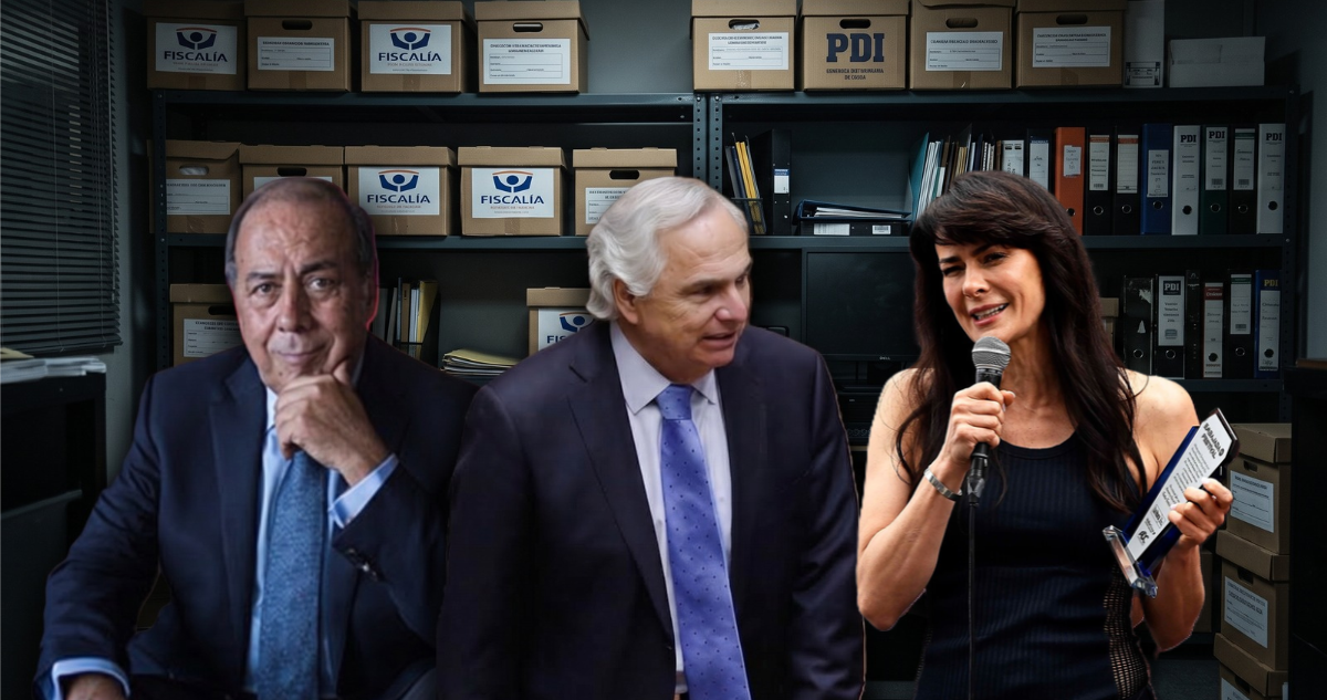 Darío Calderón, Andrés Chadwick y Tonka Tomicic.