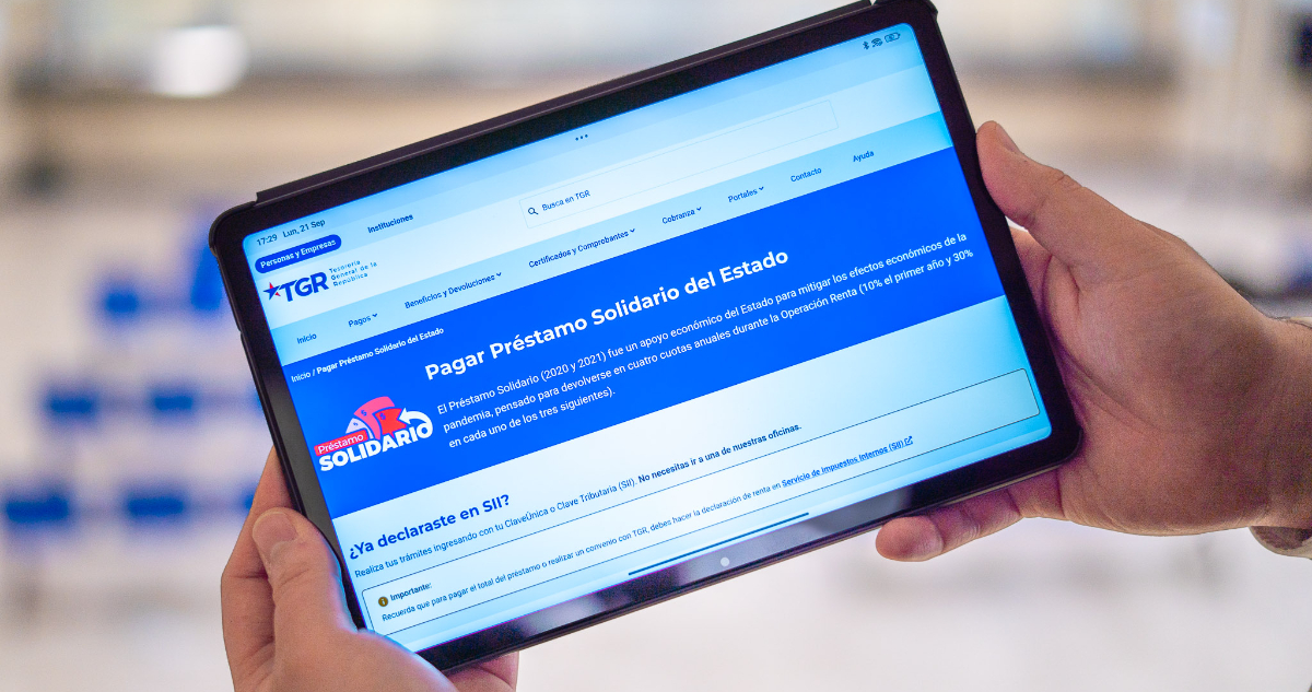 TGR llama a quienes aún deben dineros del Préstamo Solidario a tomar un convenio de pago