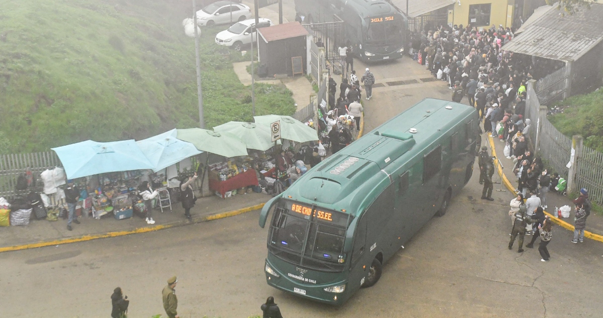 Traslado de reos desde la cárcel de Valparaíso a Talca