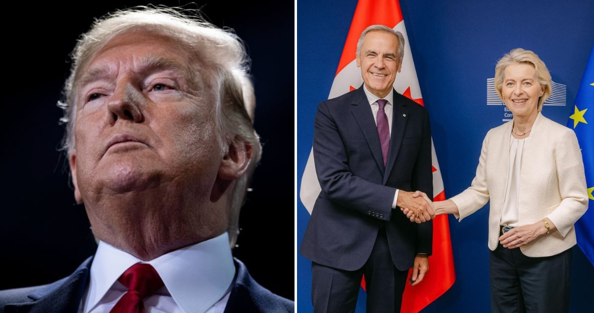 Molestia de Trump por Canadá y la UE