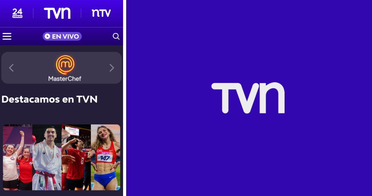 Logo de TVN azul
