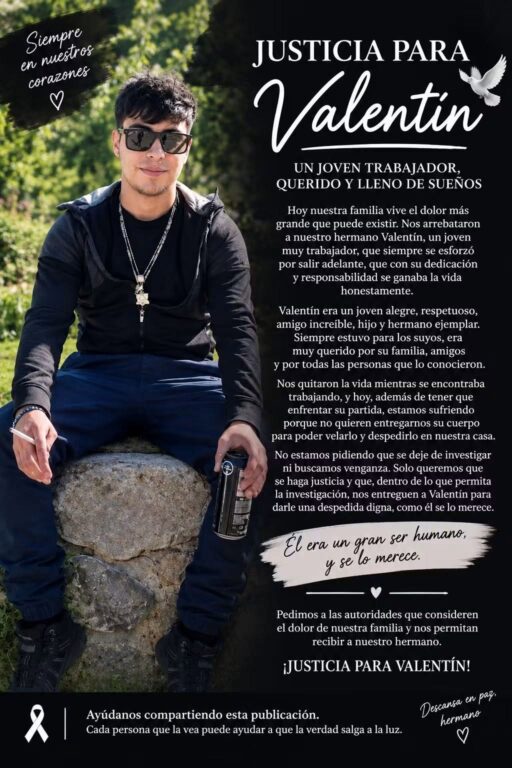 Valentín, joven asesinado en fonda en Rengo