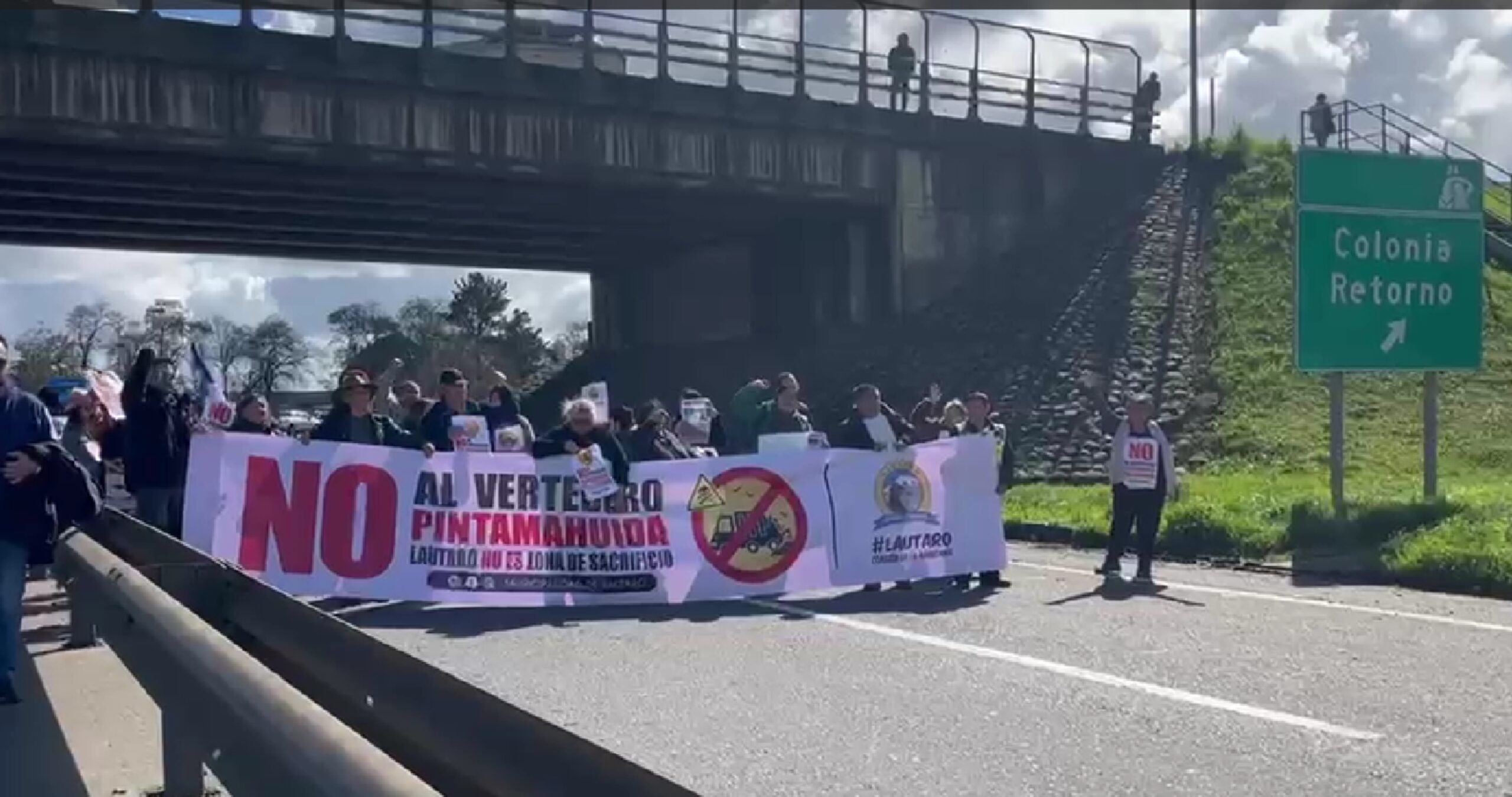 Protesta contra relleno sanitario