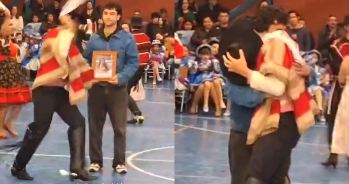 VIDEO | “Eres mi baile inolvidable, mami”: Estudiante homenajea a su madre fallecida con pie de cueca