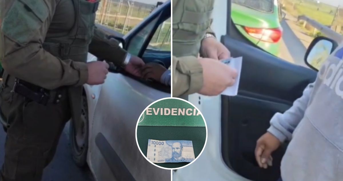 VIDEO | Detienen a conductor que intentó sobornar con $10 mil “para desayuno” a carabinero en Pudahuel