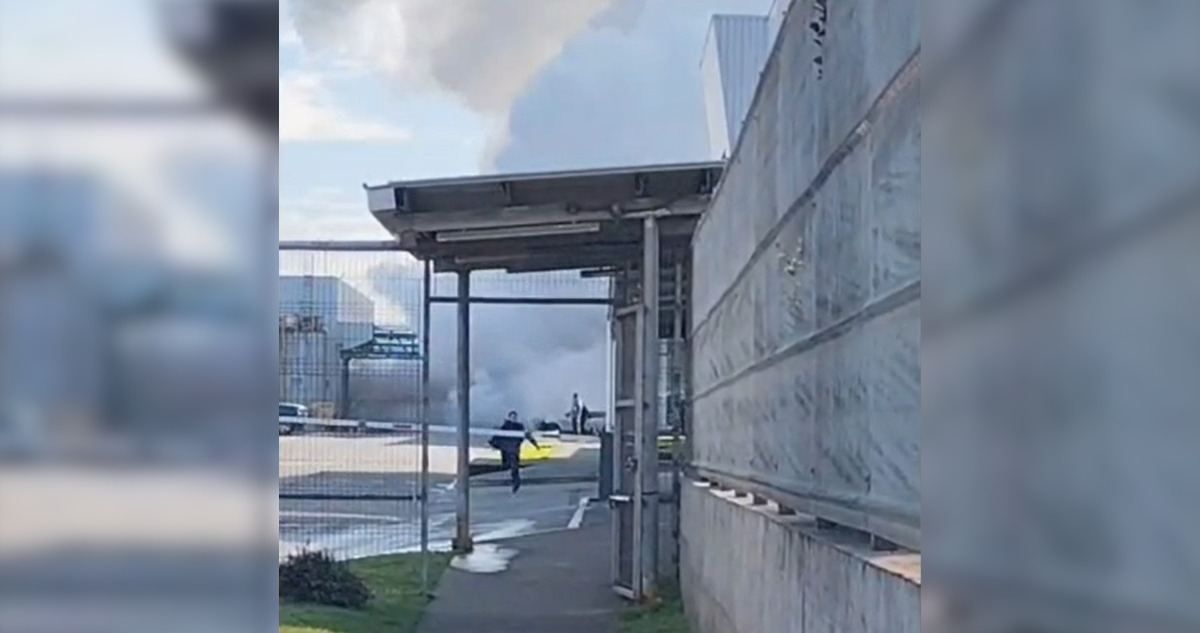VIDEO | Dos trabajadores afectados por explosión en planta industrial de Colun en La Unión