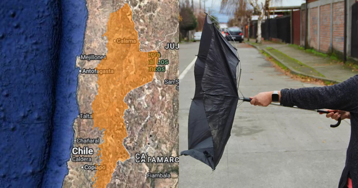 Emiten alerta por vientos de hasta 110 km/h que afectarán a zona cordillerana de Antofagasta y Atacama