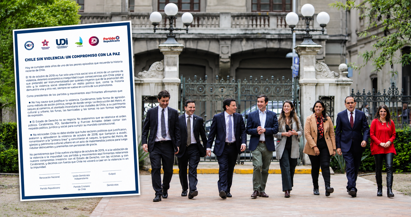 “Romantizaron la primera línea”: el reproche de la derecha por 18-O en declaración que llama a la paz