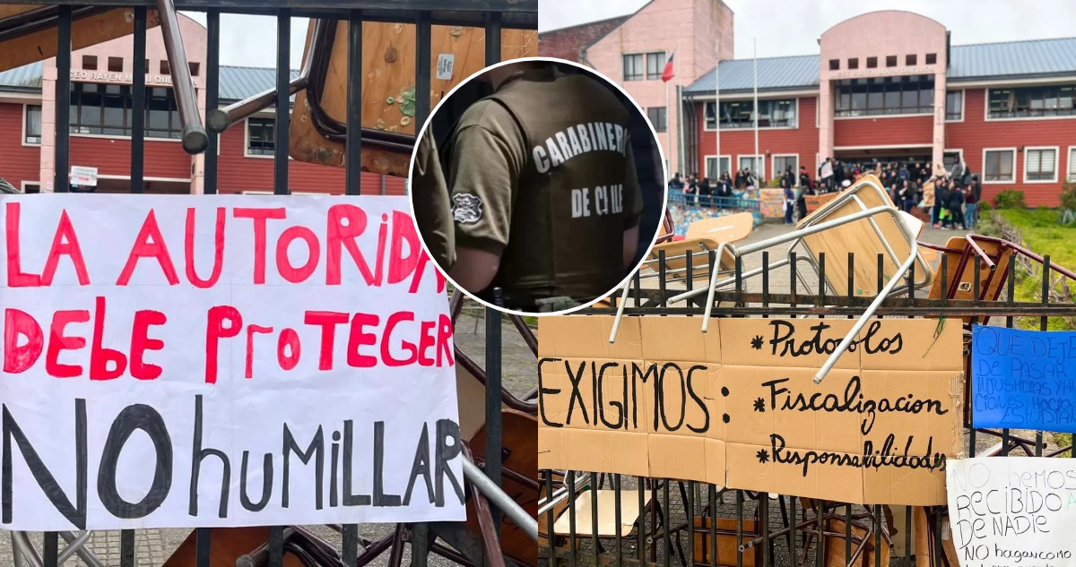 Formalizan a carabinero por obligar a estudiante a desvestirse frente a compañeros en liceo de Quellón