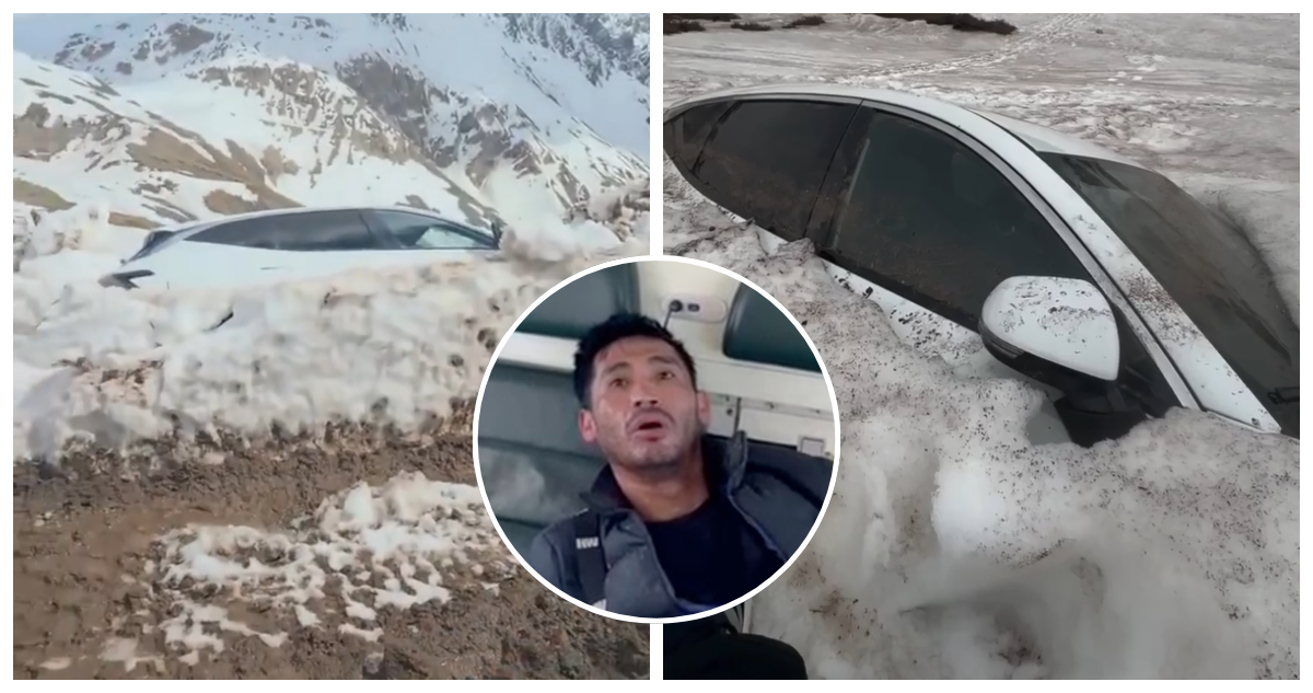 A casi 3 meses de rescate en Cajón del Maipo reaparece auto del chino tras derretimiento de nieve
