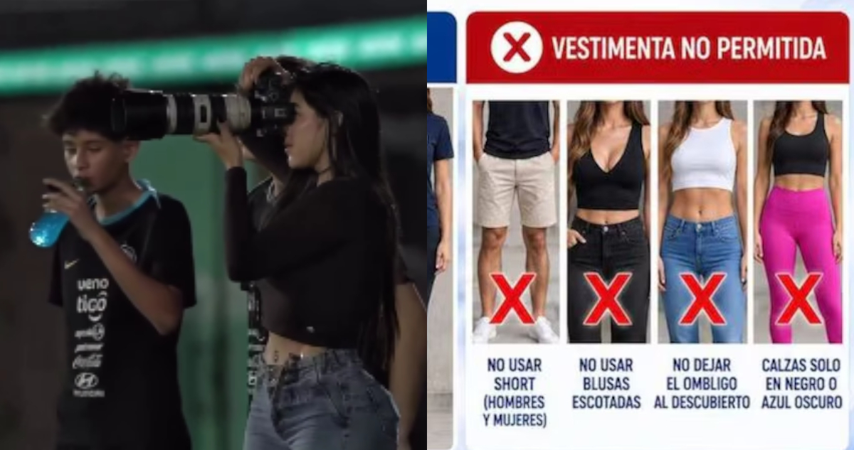 Adriana Caballero y Club paraguayo por vestimenta