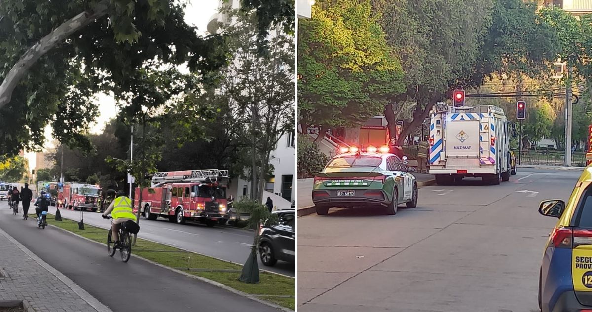 Al menos 8 compañías de Bomberos trabajan en emergencia química en la Clínica Santa María