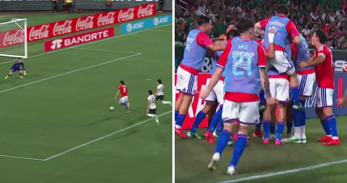 Maxi Gutiérrez adelantó a Chile ante México.