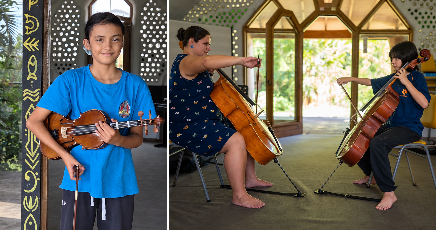 Aprender música sin dejar la isla: escuela de Rapa Nui busca apoyo estatal para asegurar su futuro