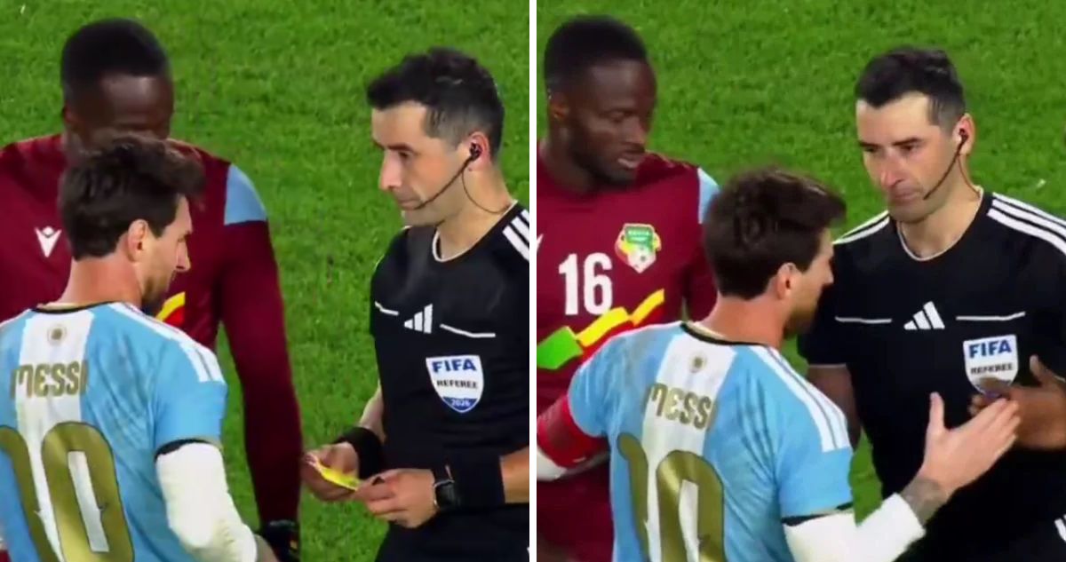 Chileno Fernando Vejar obsequió a Lionel Messi sus tarjetas.