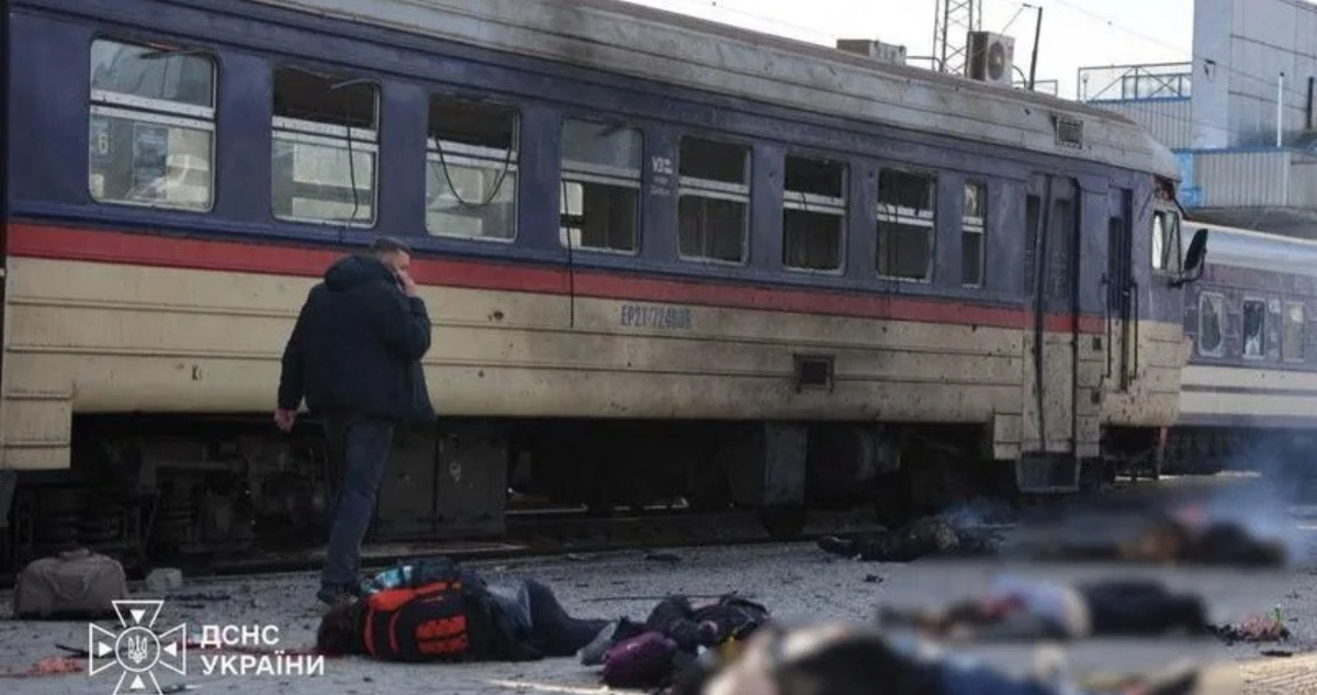 Ataque a estación en Ucrania