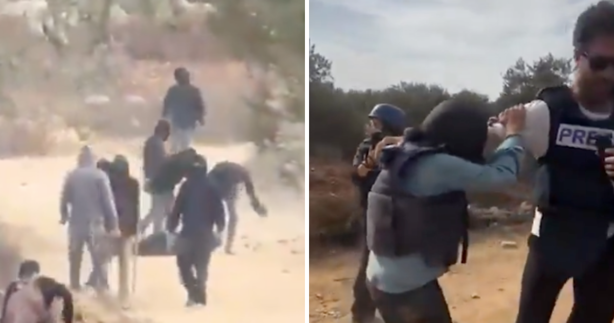 Fotógrafa es pateada y despojada de sus cámaras durante ataque de colonos israelíes en Cisjordania