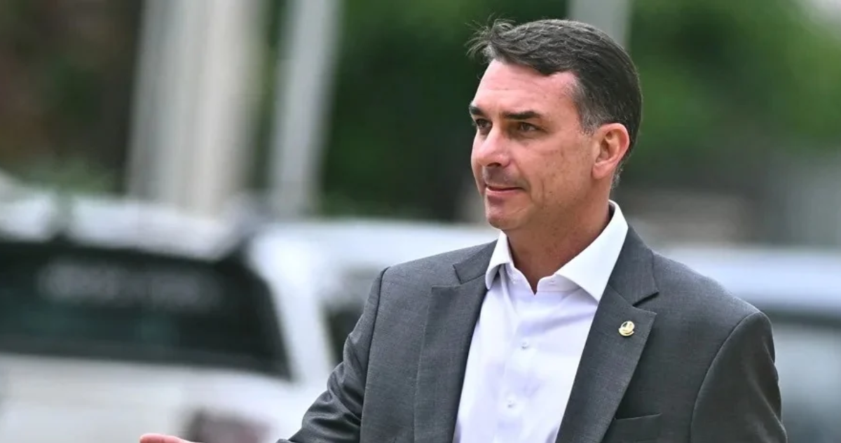 El senador Flávio Bolsonaro en una imagen de archivo