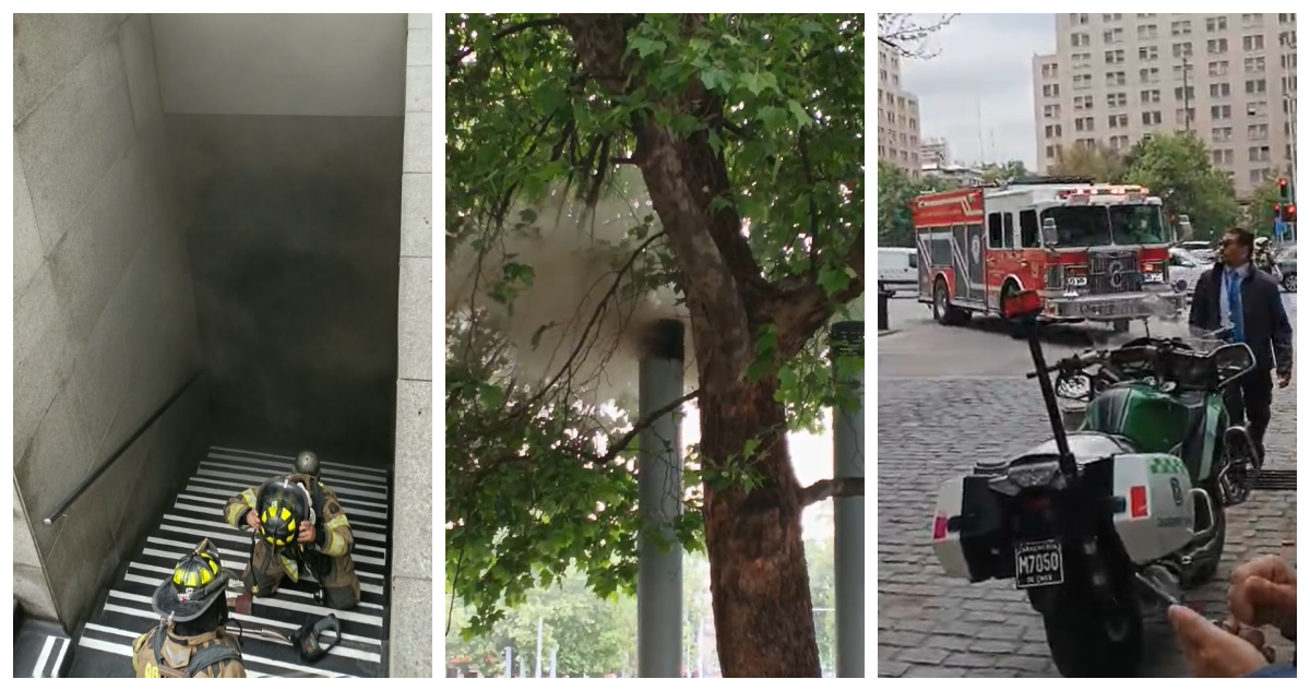 Bomberos concurre a emanación de humo desde el Centro Cultural La Moneda