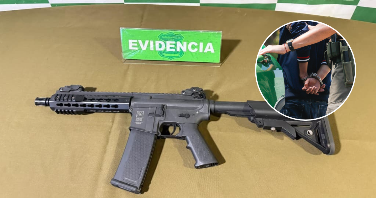 Cae sujeto que con réplica de subfusil intimidaba a vecinos en Los Ríos: mantenía 2 órdenes de captura