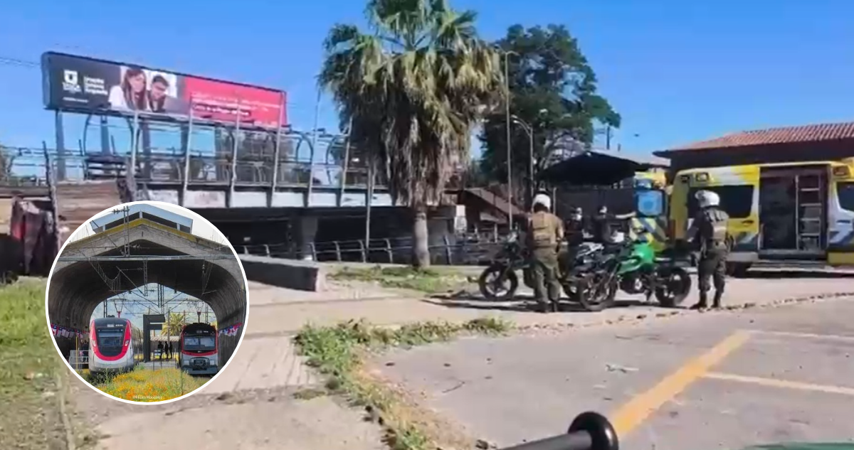 Reportan que joven fue atropellado por Tren de la Teletón a metros de la Estación Talca