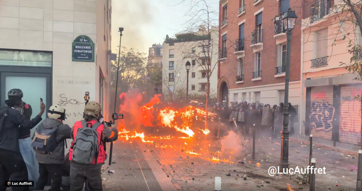 Tensión en Francia: Manifestantes se enfrentan con policías tras protestas por costo de la vida