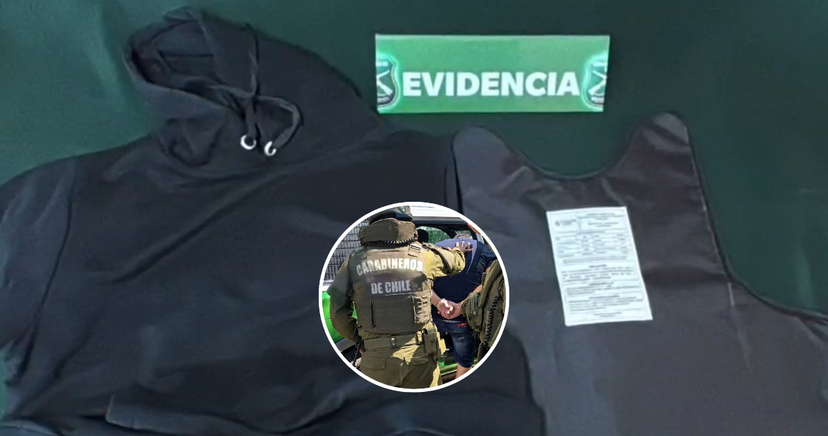 Capturan a homicida en La Pintana con polerón antibalas artesanal: estuvo prófugo más de cinco años