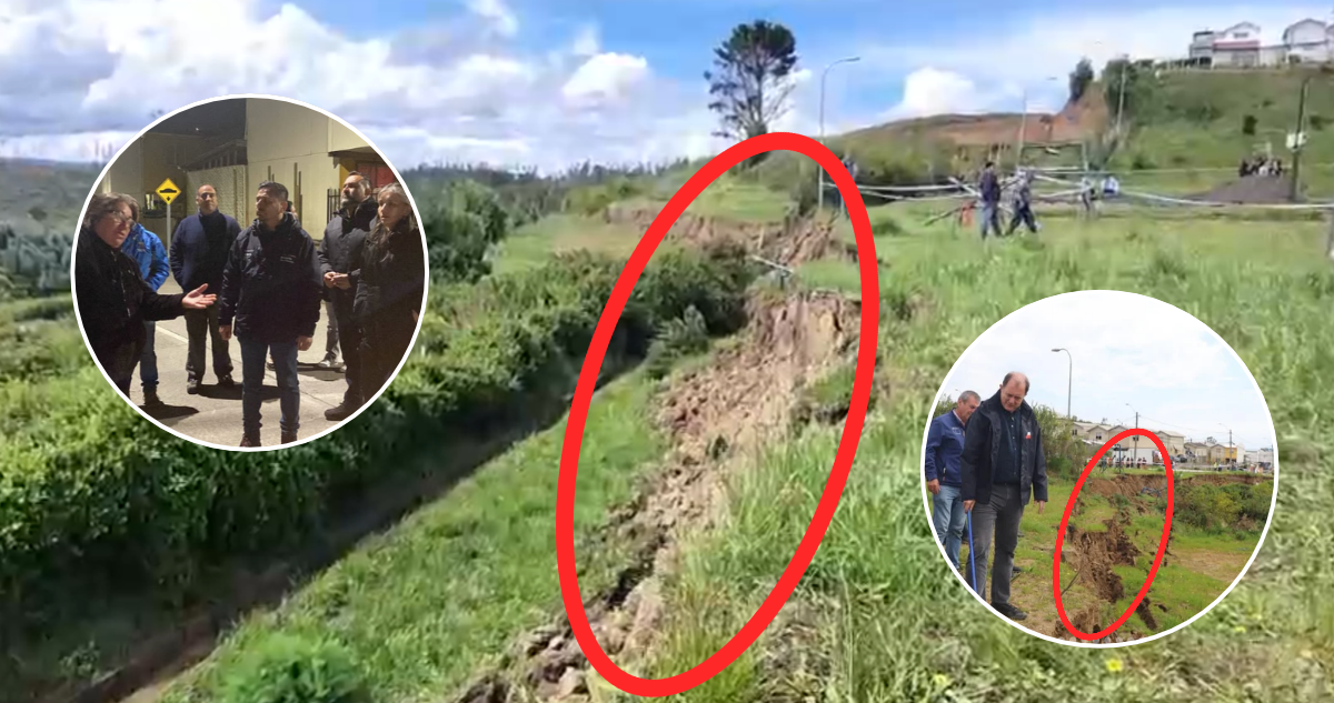 Se está desplazando: Socavón de medio kilómetro amenaza cientos de casas en Arauco y ordenan evacuar