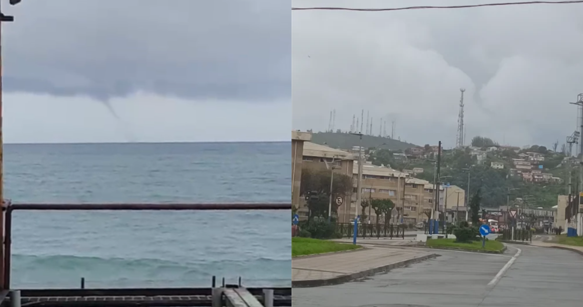 Armada confirma tromba marina en Coronel y nube embudo en Talcahuano