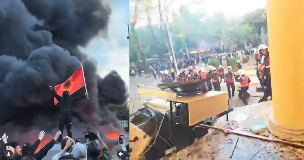 Protestas en Albania se intensifican con ataques a Parlamento, Ministerios y asedio al Gobierno