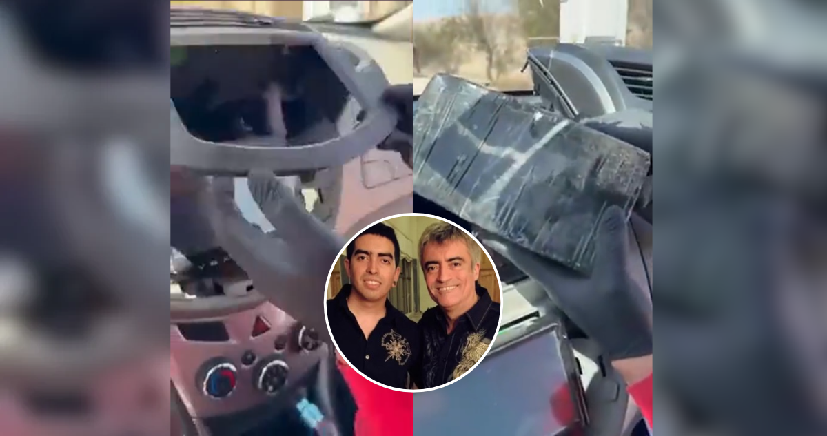 VIDEO| Así ocultaba droga Danko, hijo de Mauricio Flores detenido con 18 paquetes de cocaína en auto