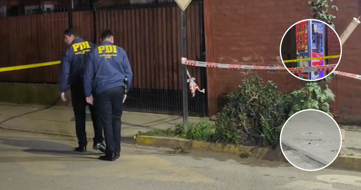 Delincuente balea a carabinero (r) tras concretar asalto a su minimarket en Maipú