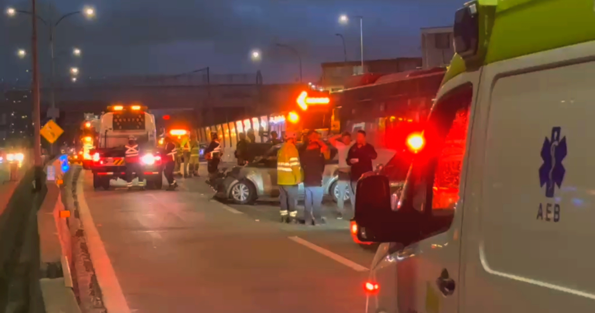 Carabineros confirma que heridos en colisión múltiple en Autopista Central están fuera de riesgo vital