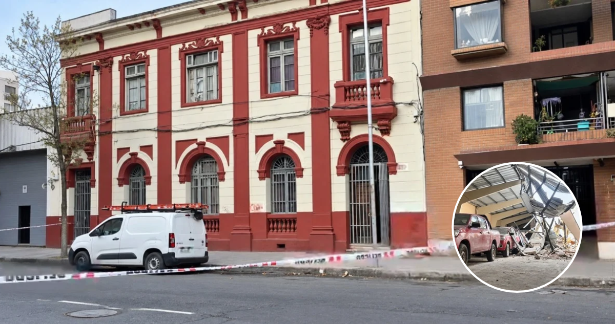 Alcalde Desbordes asegura que granizos habrían provocado colapso de casona en Santiago