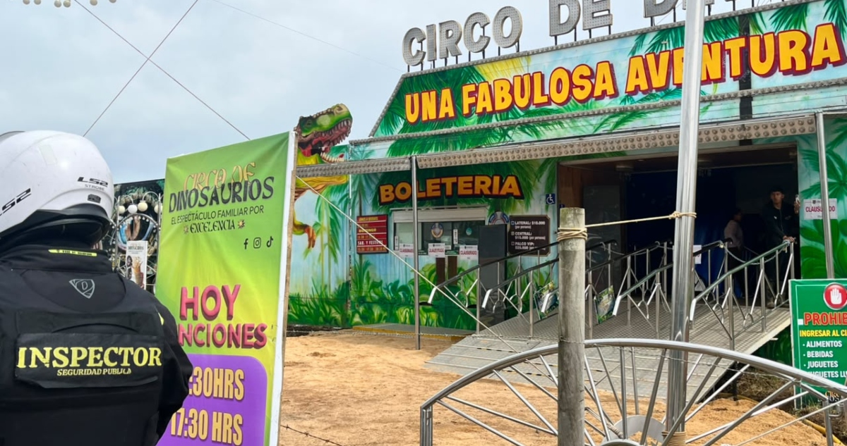 Clausura de circo de dinosaurios en Concepción