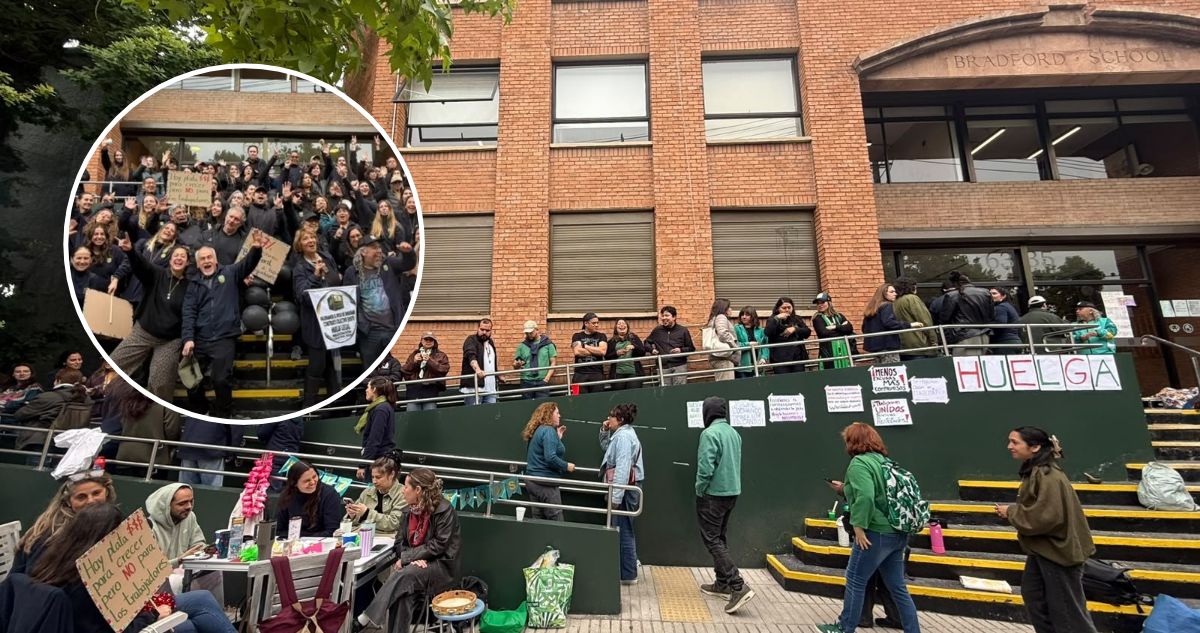 Colegio Bradford de Vitacura en huelga: sindicato acusa “millonario ahorro” en contrato colectivo
