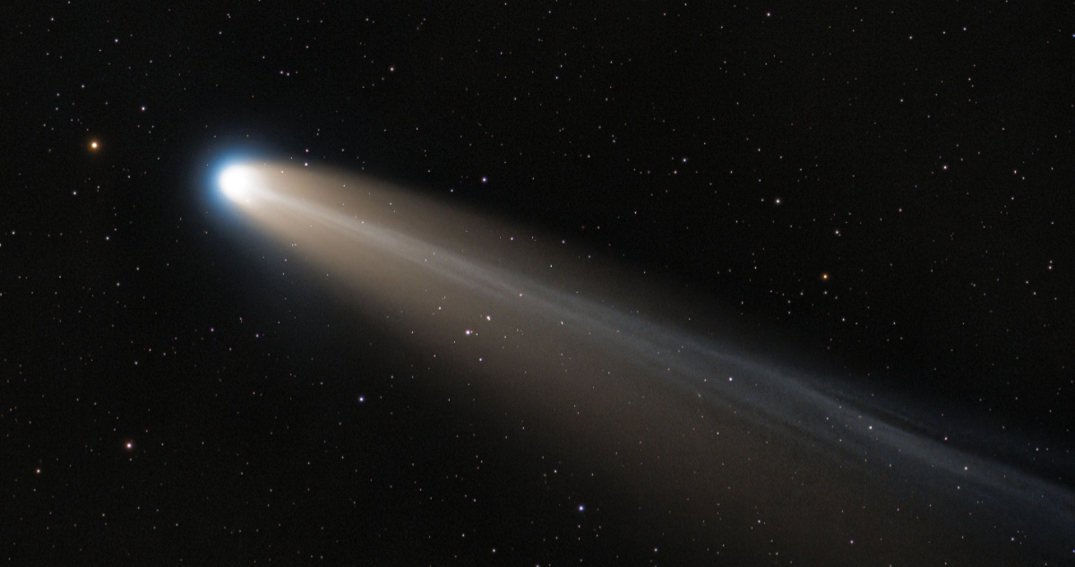 Foto de un cometa para ilustrar nota sobre el origen de la vida en la Tierra