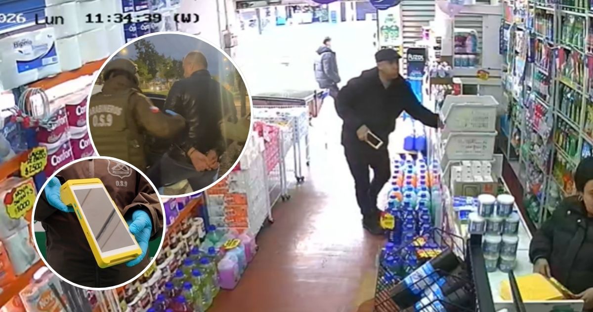 Con “cambiazo” de máquinas de pago: cae sujeto que estafó a varios locales de la RM junto a su pareja