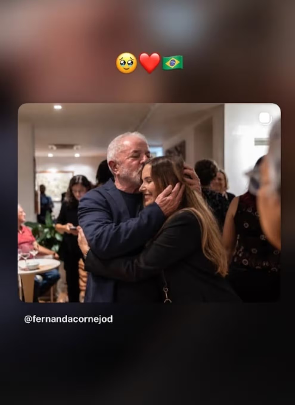 Fernanda Cornejo Doggenweiler vatició el triunfo de Lula en Brasil y compartió foto con el mandatario
