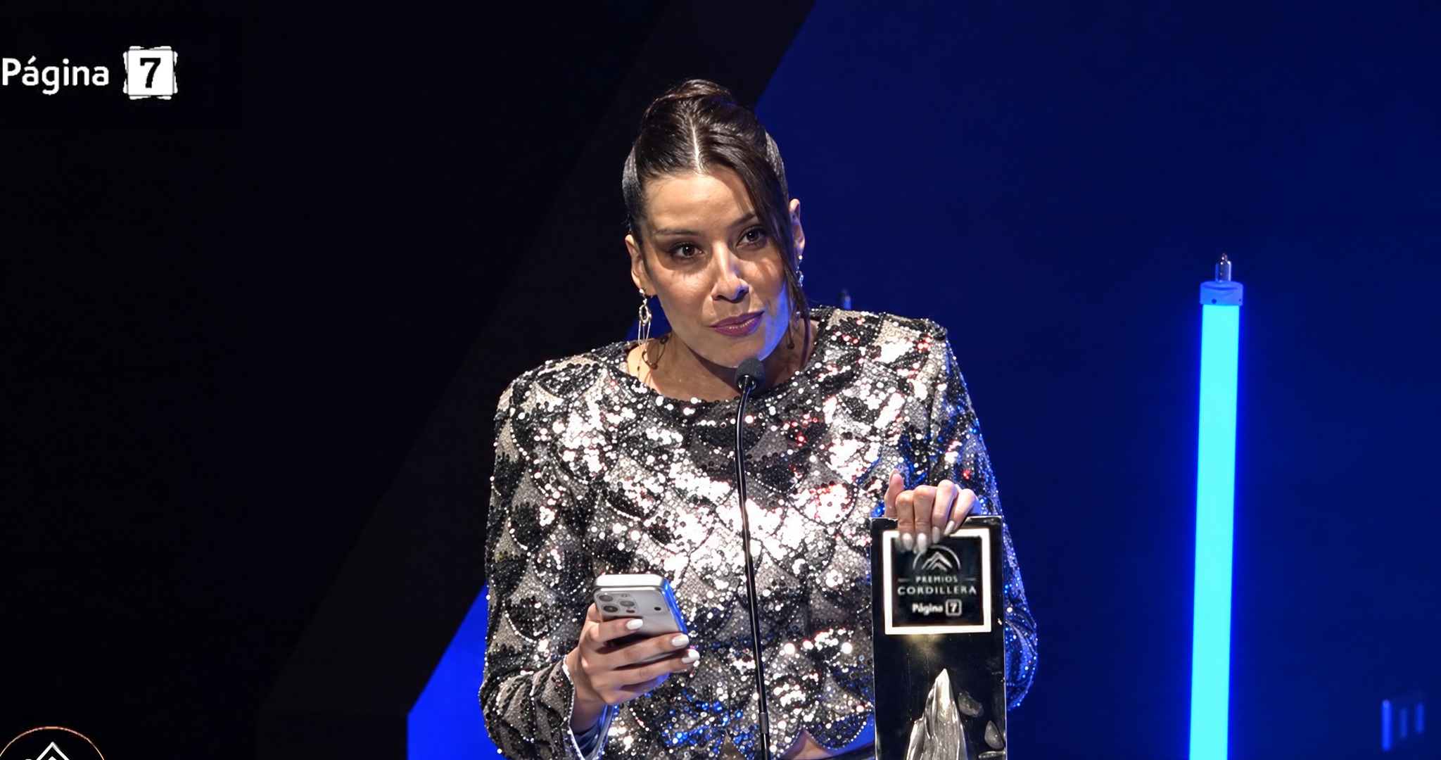 Coté Quintanilla en los Premios Cordillera