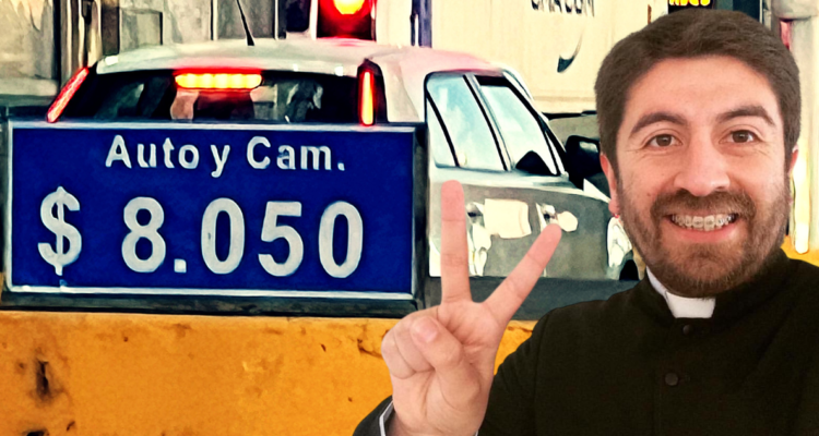 "Me tiembla todo cuando viene el ajuste": un cura y la cruz de convivir con el peaje más caro de Chile