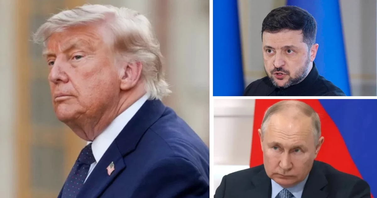Presidente de Estados Unidos, Donald Trump. Presidente de Ucrania, Volodímir Zelenski. Presidente de Rusia, Vladímir Putin.