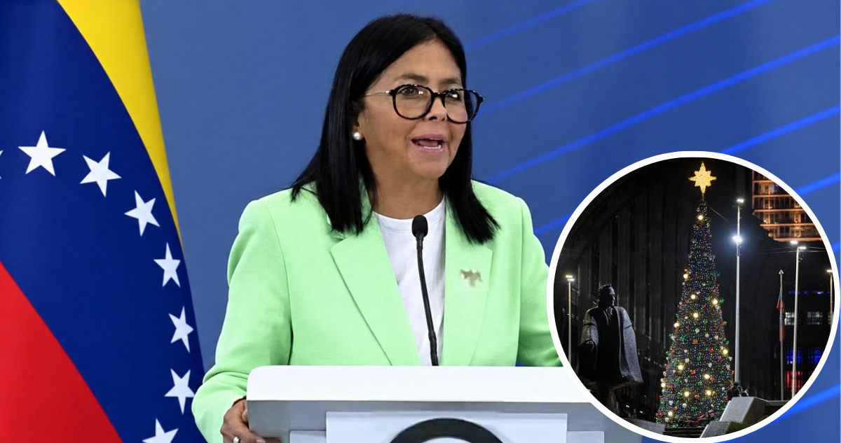 Delcy Rodríguez adelanta navidad en Venezuela