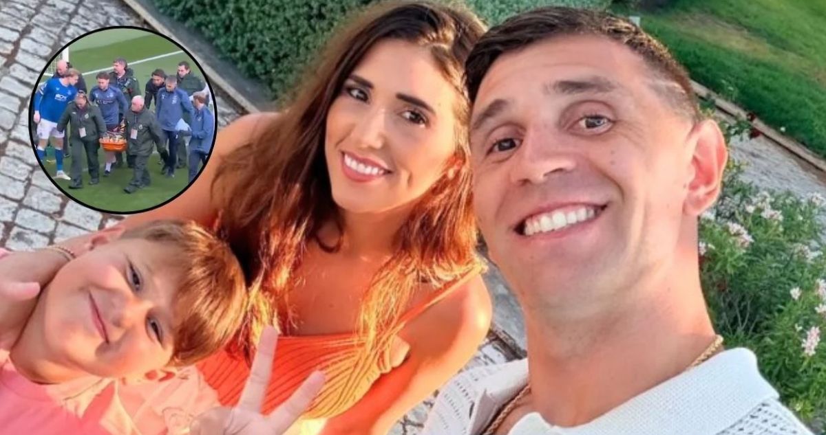 Esposa del Dibu Martínez habla de golpe y lesión del crack ante Everton