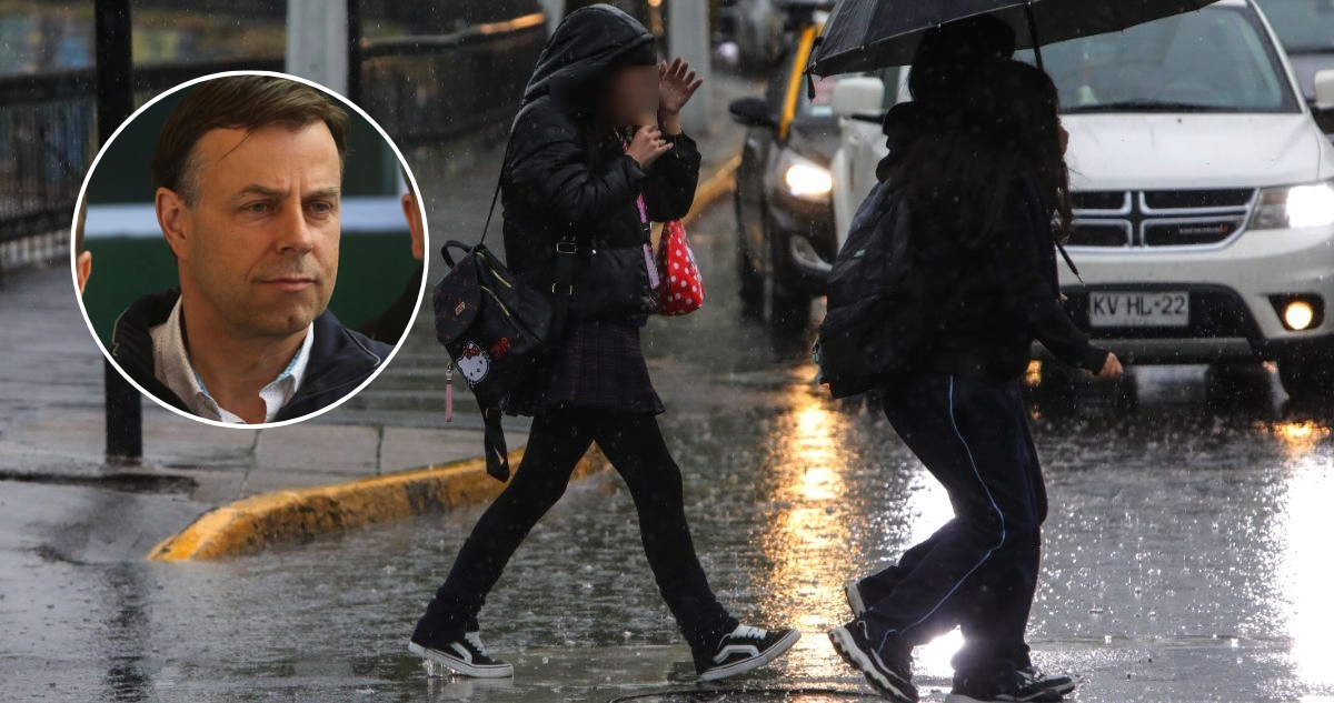 Codina descarta, por ahora, suspensión de clases y alerta que mayor pulso de lluvia será de madrugada