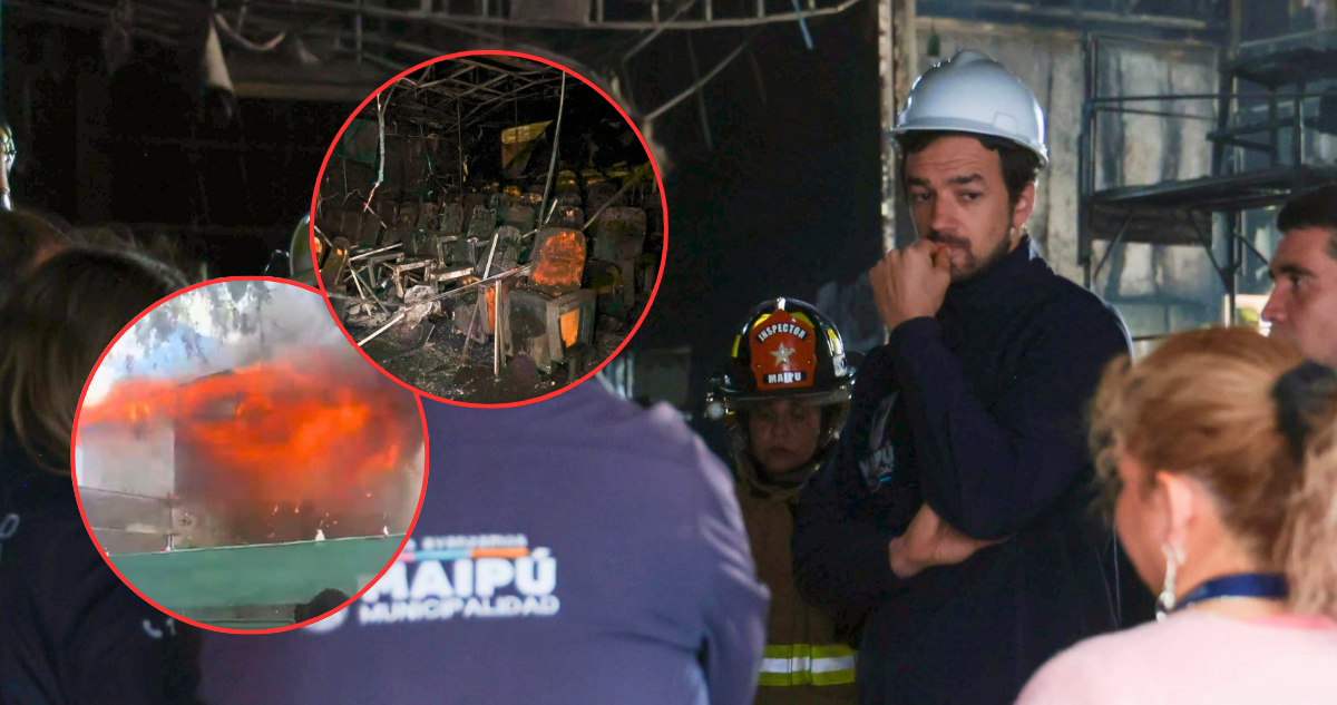 Vodanovic exterioriza su “pena y frustración” por incendio que destruyó el Teatro Municipal de Maipú