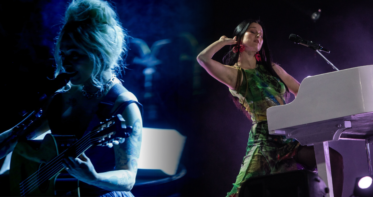 Artistas chilenas: Mon Laferte y Francisca Valenzuela.